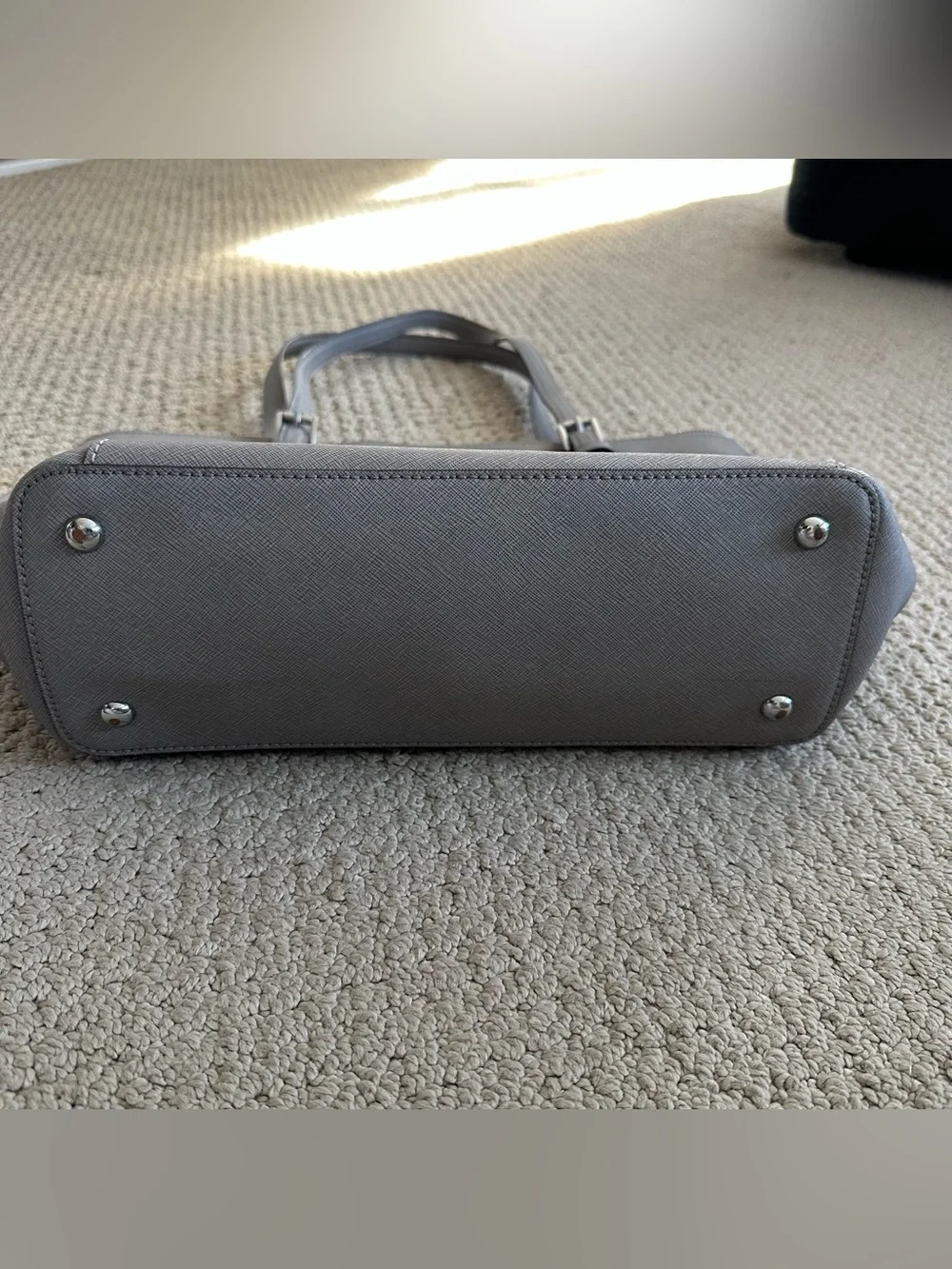 Michael Kors Gray/taupe Tote Bag with Exterior Pockets